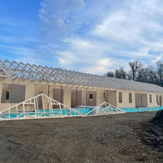 Novostavba RD z CLT - Lackovce