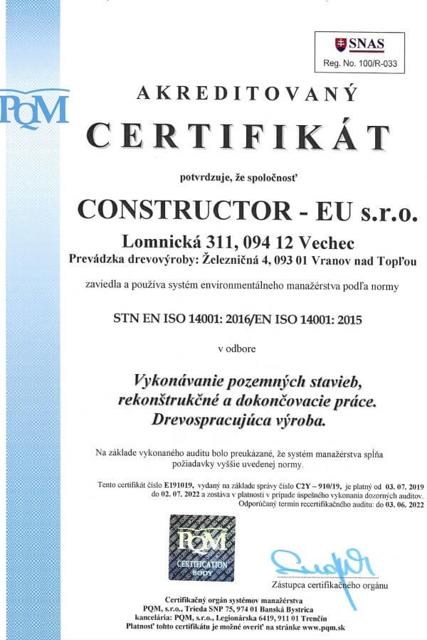 STN EN ISO 14001: 2016/EN ISO 14001: 2015